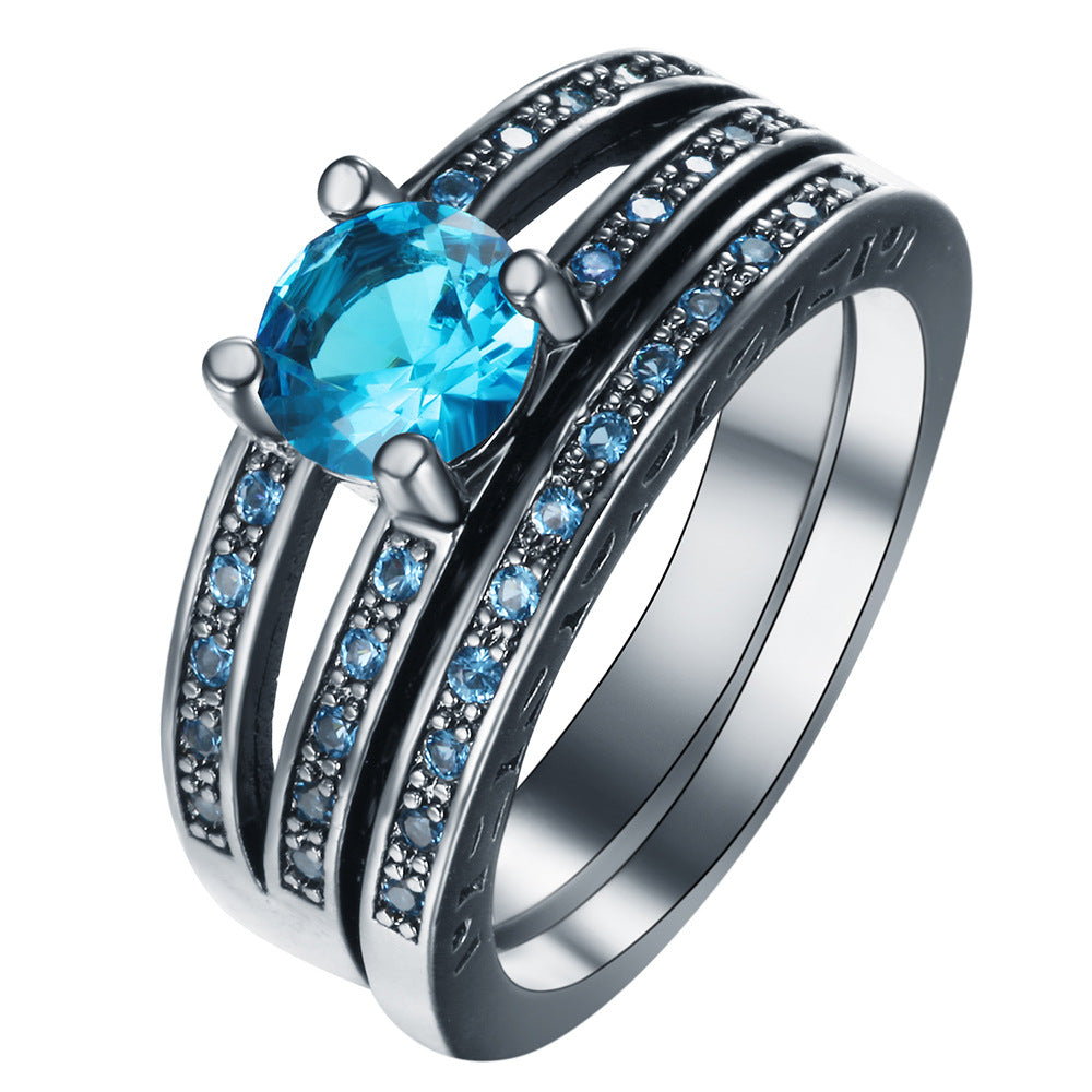 Ring Schwarz · Regenbogen-Kristall