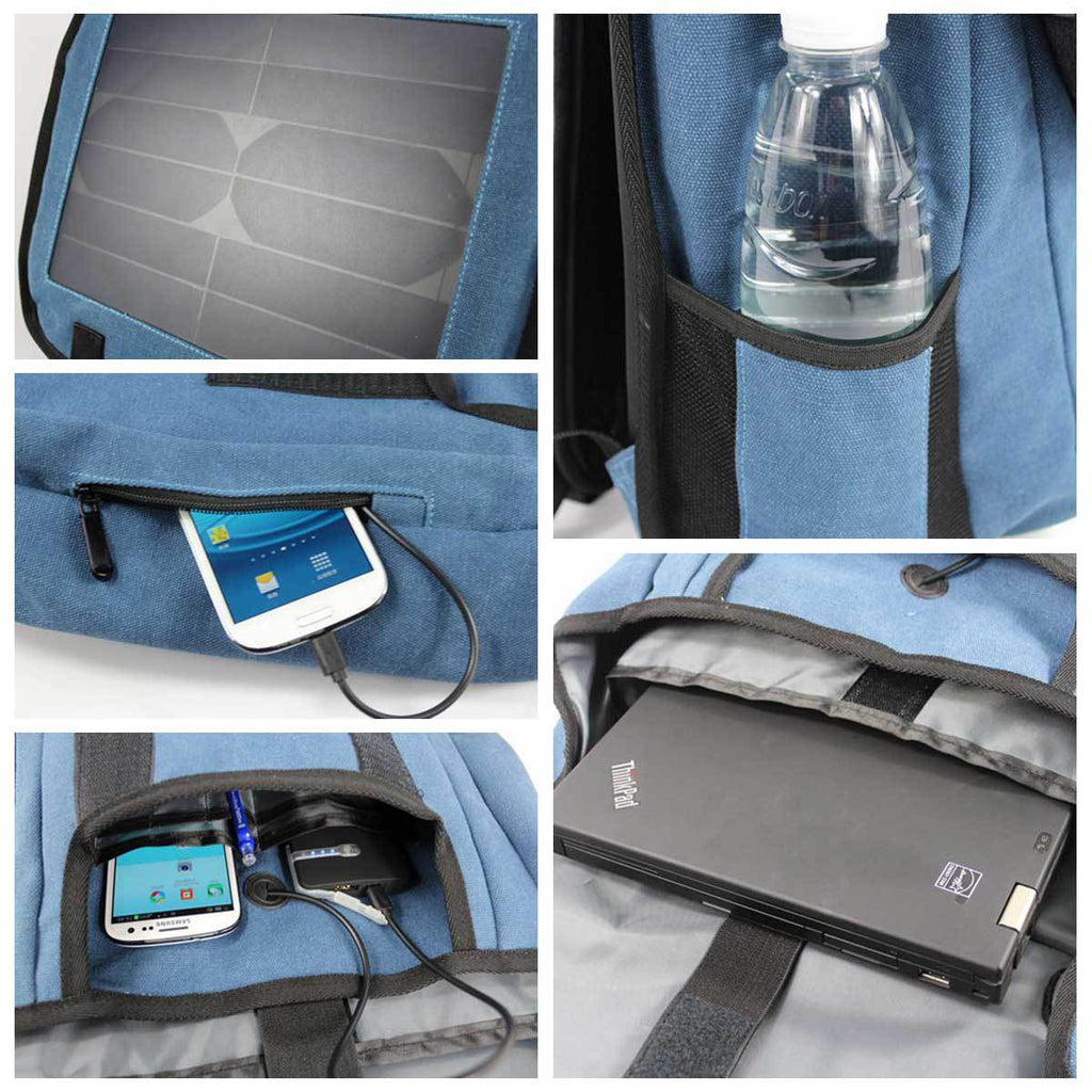Solar-Rucksack mit Ladefunktion