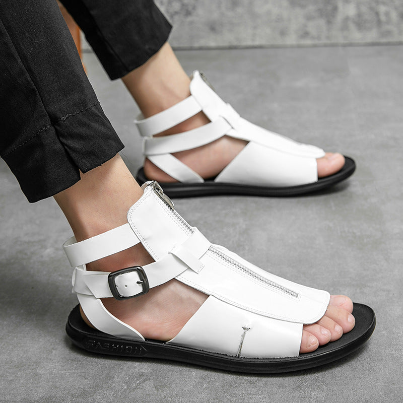Casual Sandalen mit Reissverschluss in Übergrössen – Bild 2 | LuxeStyle