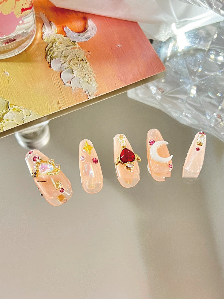 Fantasy Nagelstern mit Liebe-Flügel | LuxeStyle