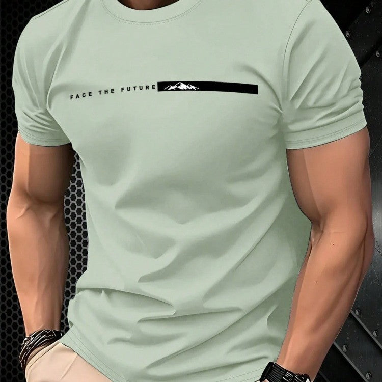 Herren Casual Sport-Shirt mit Print