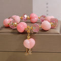 Armband «Rose Garden» mit Glas- und Achatperlen – Bild 1 | LuxeStyle