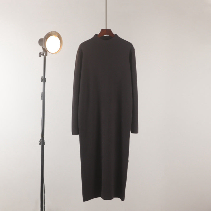 Warmes, halbhochausschn. Strickkleid
