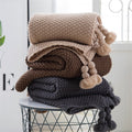 Nordische Fransen-Strickdecke – Bild 1 | LuxeStyle