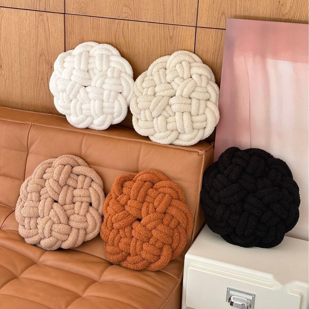 Knoten-Zierkissen im nordischen Stil | LuxeStyle