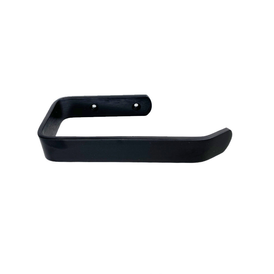 Aluminium-Toilettenpapierhalter oder Handtuchring in Schwarz oder Silber