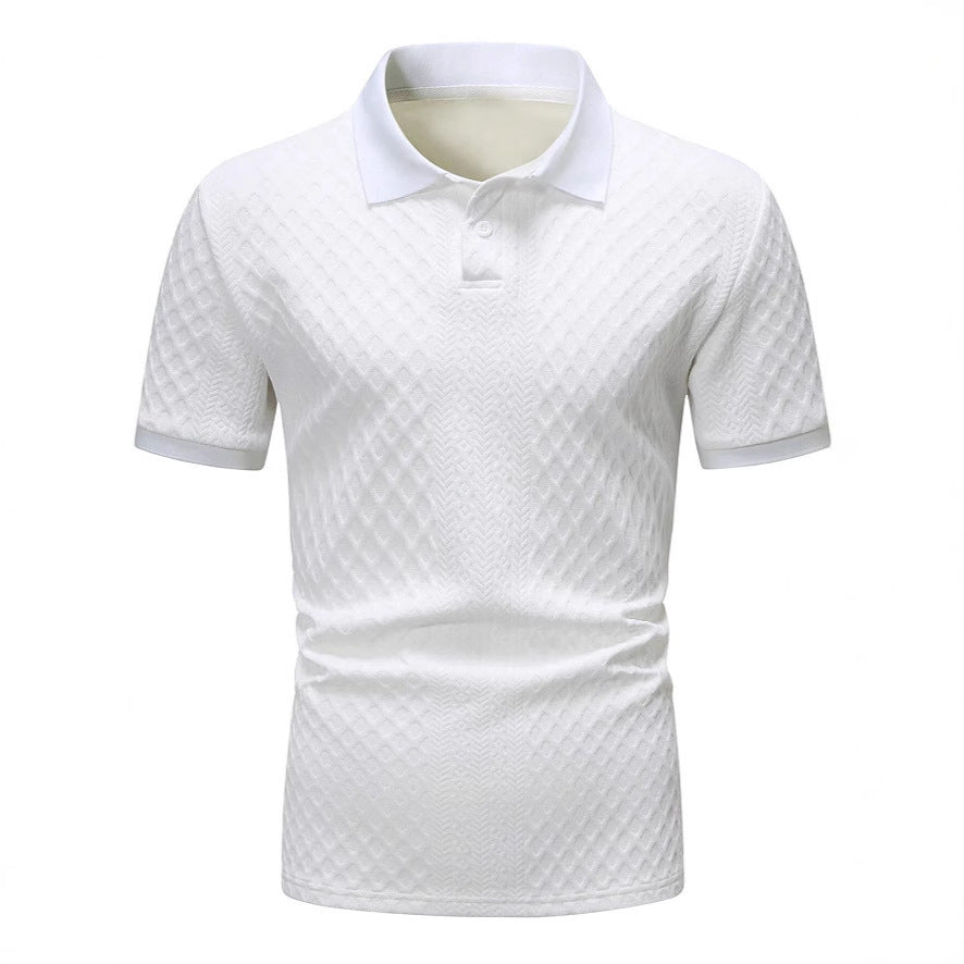Polo-Shirt mit Jacquard-Muster | LuxeStyle