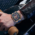 Herren-Armbanduhr mit Spiegel-Finish