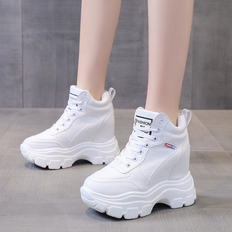 High Heel Plateau Casual Sneakers für Damen