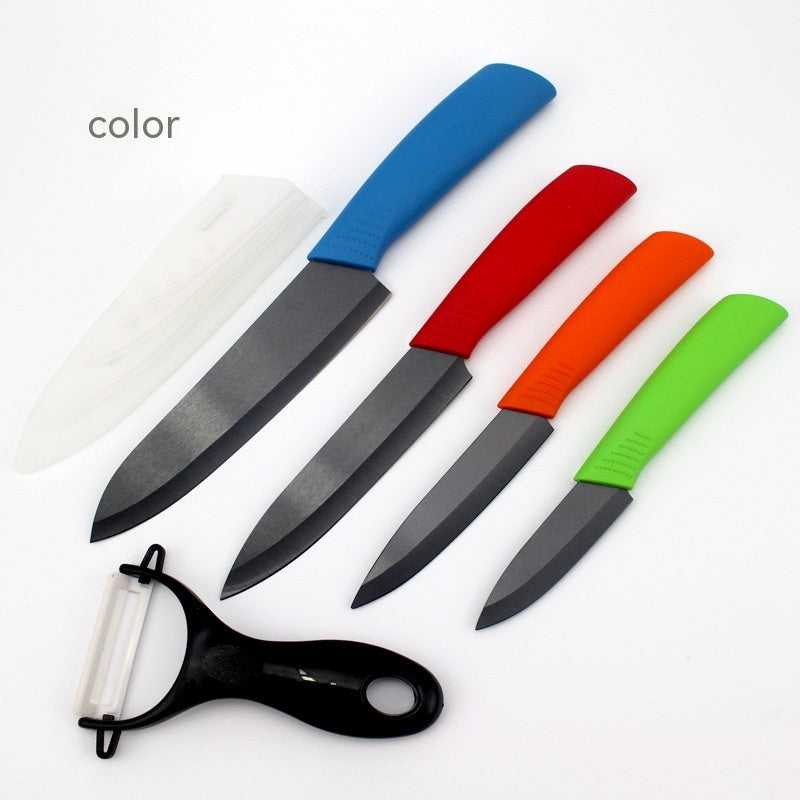 Keramikmesser-Set, 5-teilig mit farbigen Griffen – Bild 3 | LuxeStyle
