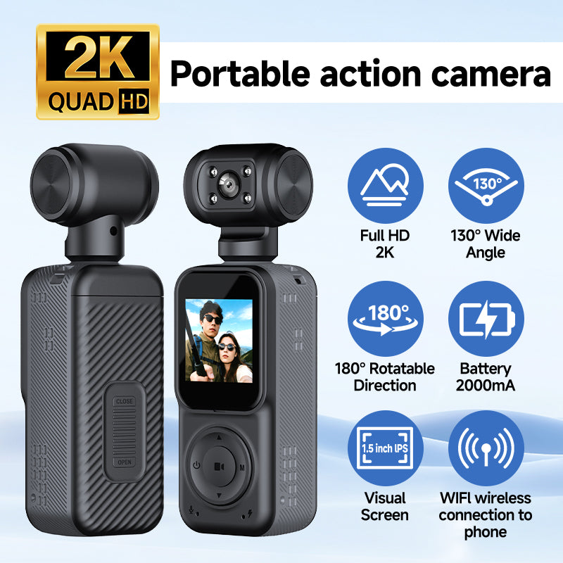 4K Panorama Sportkamera mit Dual-Objektiv
