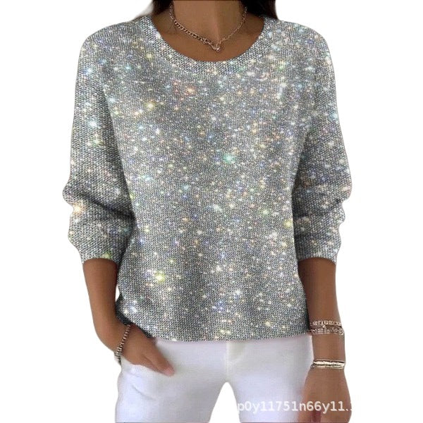 Damen-Sweatshirt mit Blumenmuster