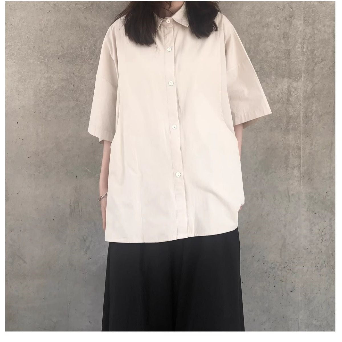 Japanisches Oversize-Shirt mit 3D-Effekt