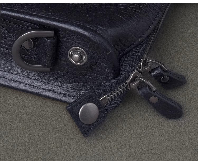 Schwarzes Leder-Taschen – Bild 7 | LuxeStyle