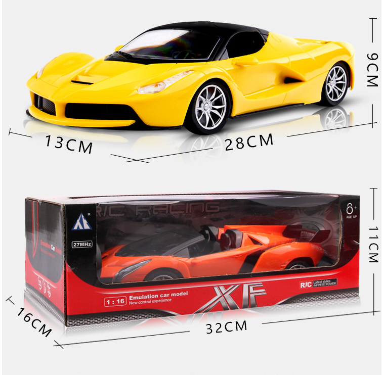 Ferngesteuertes Rennauto 1:16 mit LED