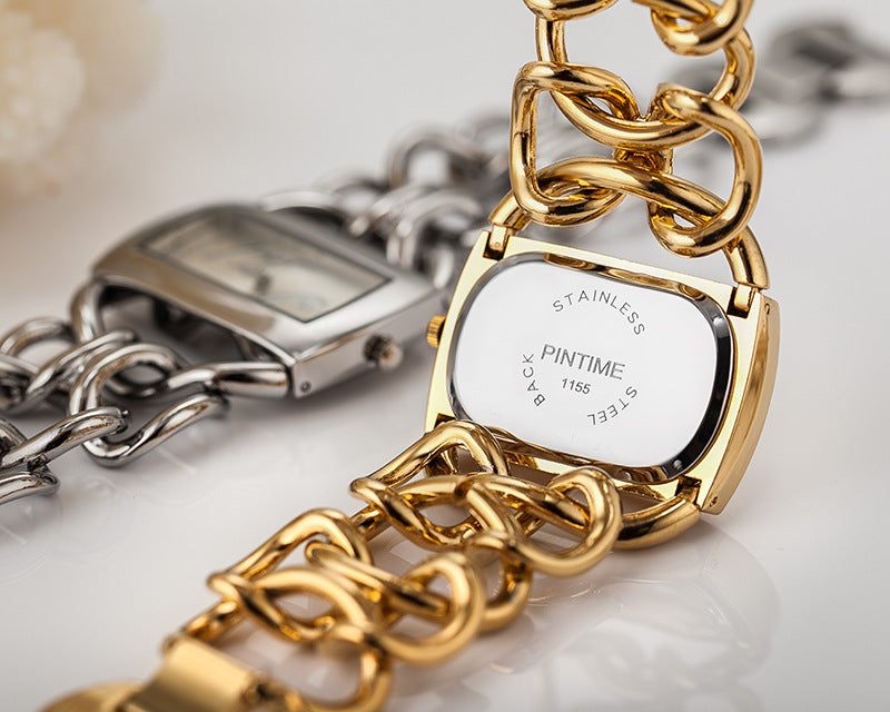 Damen Quarzuhr mit Metallarmband | LuxeStyle