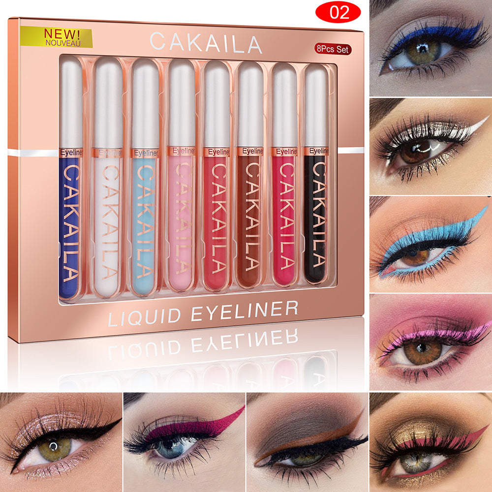 CAKAILA 8er-Set Flüssig-Eyeliner | LuxeStyle