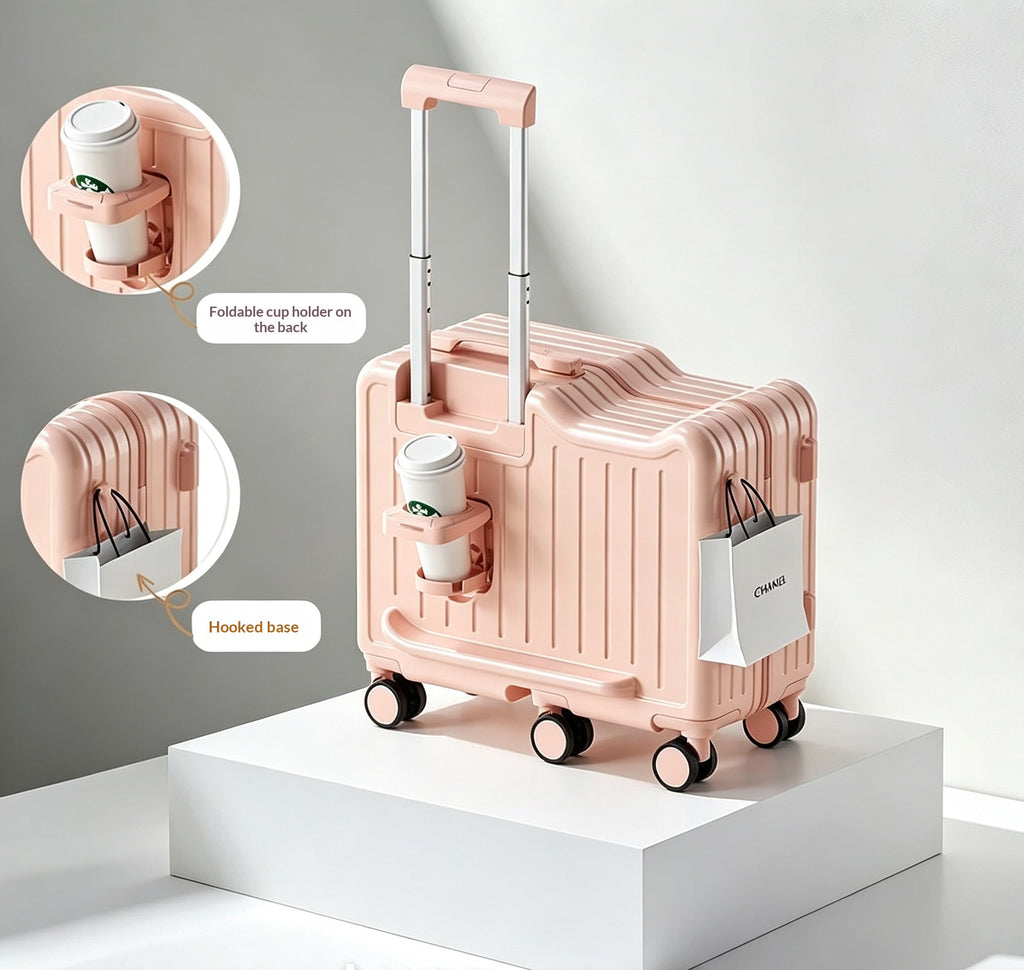 Kinder Rollkoffer mit Sitz- und Reifemöglichkeit | LuxeStyle