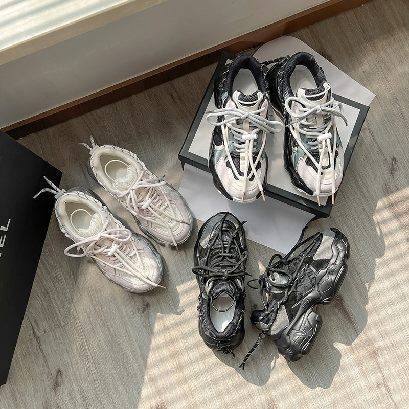 Damen Sneaker mit dicker Sohle und Farbakzenten – Bild 4 | LuxeStyle