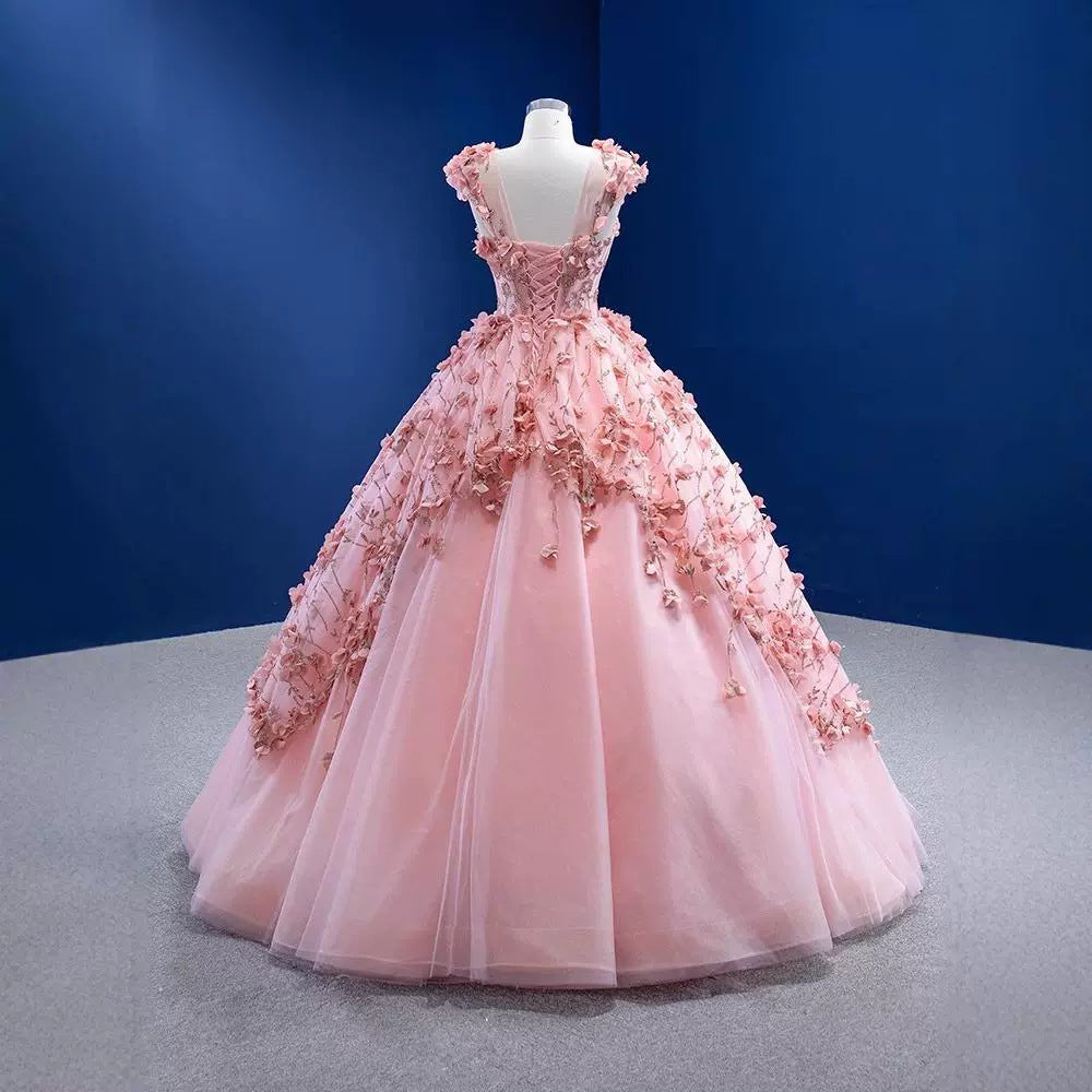 Fliessendes 3D-Blumen-Top mit ausgestellter Taille – Bild 4 | LuxeStyle
