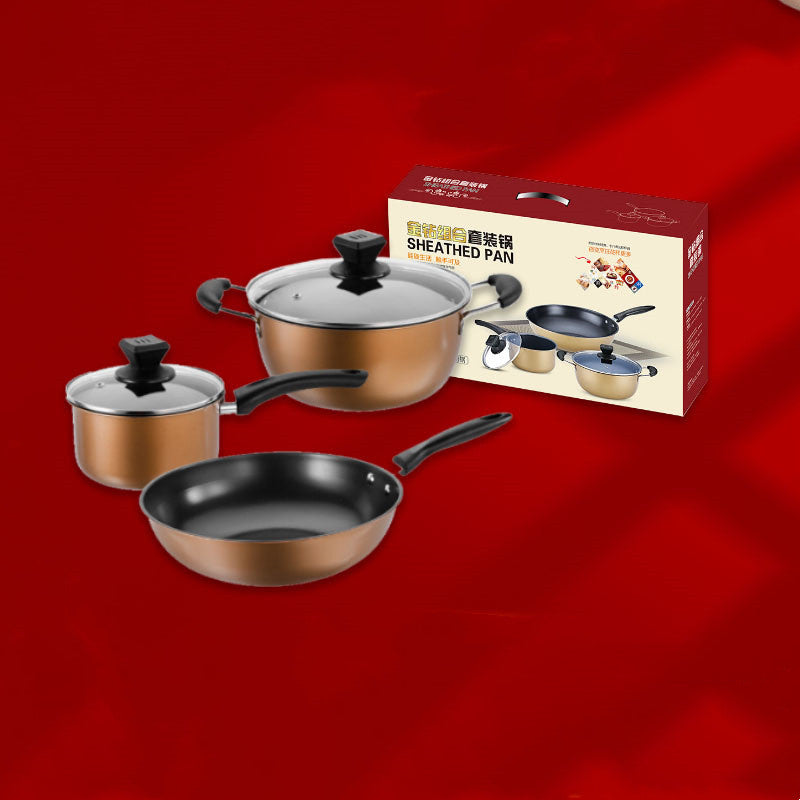 3er-Set Kochgeschirr aus Gusseisen – Bild 4 | LuxeStyle