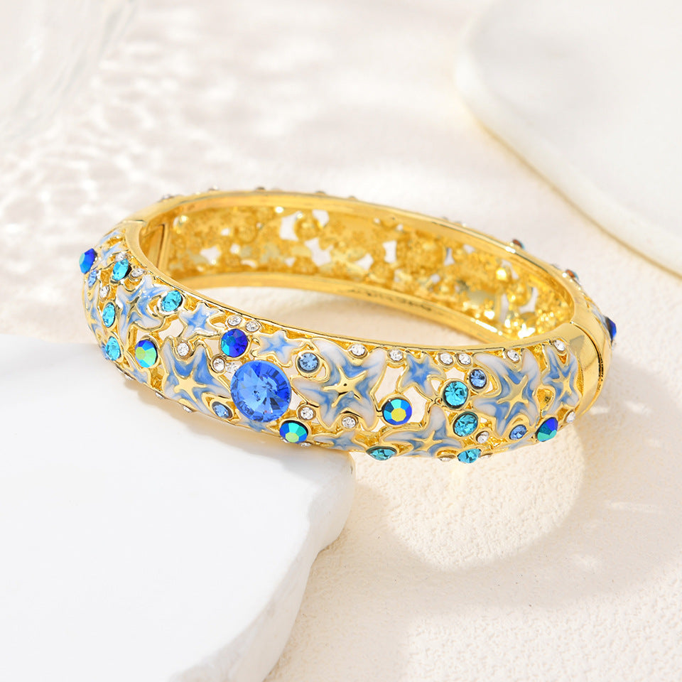 Armband Seestern Emaille Diamant-besetzt – Bild 2 | LuxeStyle