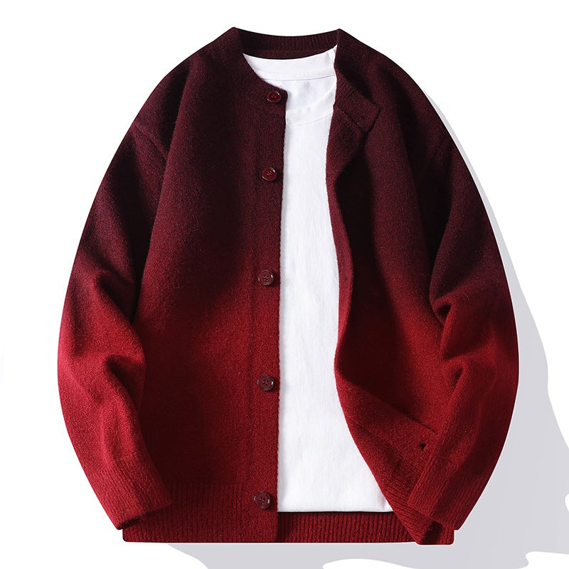 Cardigan mit Farbverlauf-Strickmuster