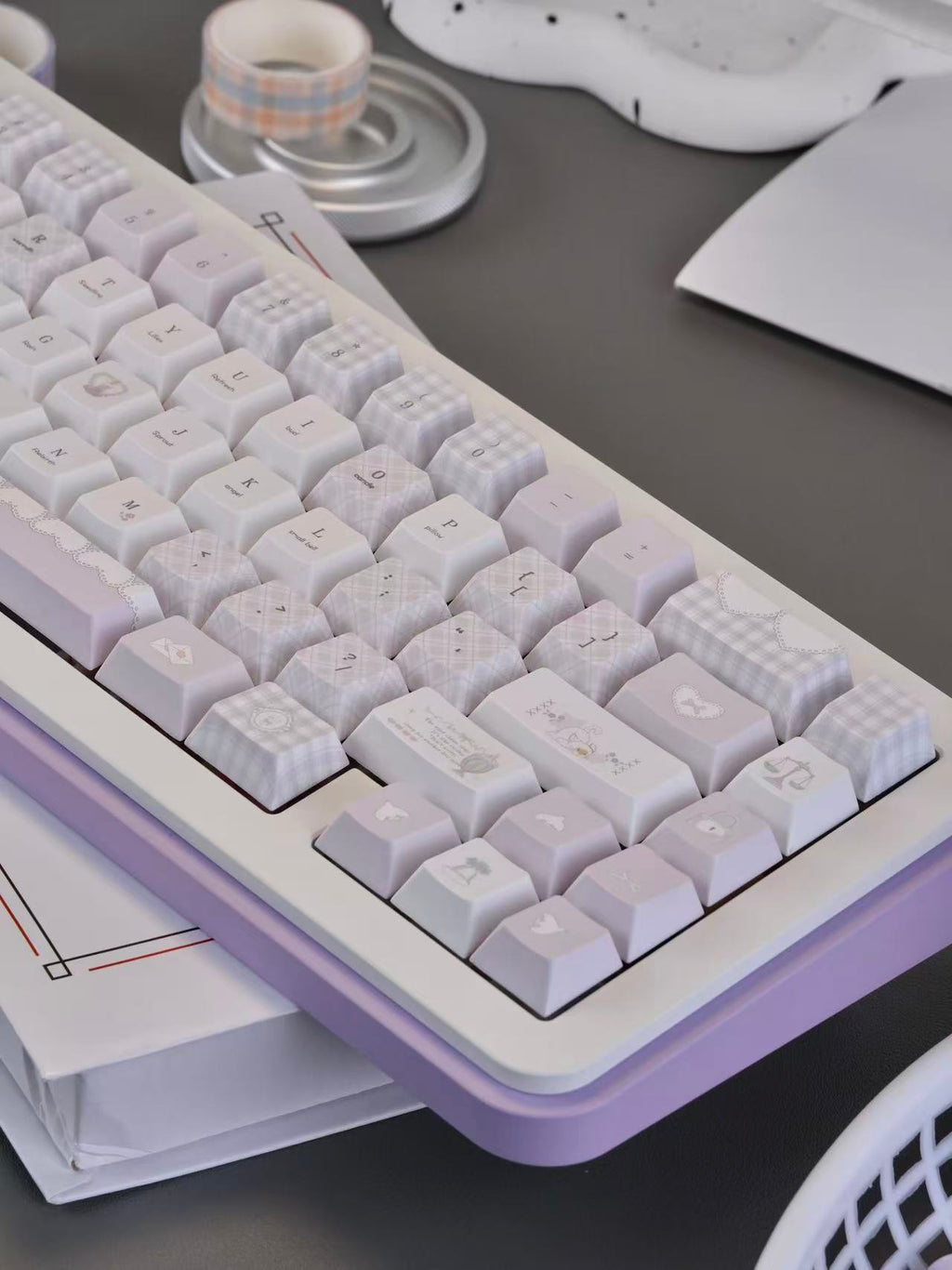 Meow Meow Hymn Keycaps Protein Purple – Ansicht 4