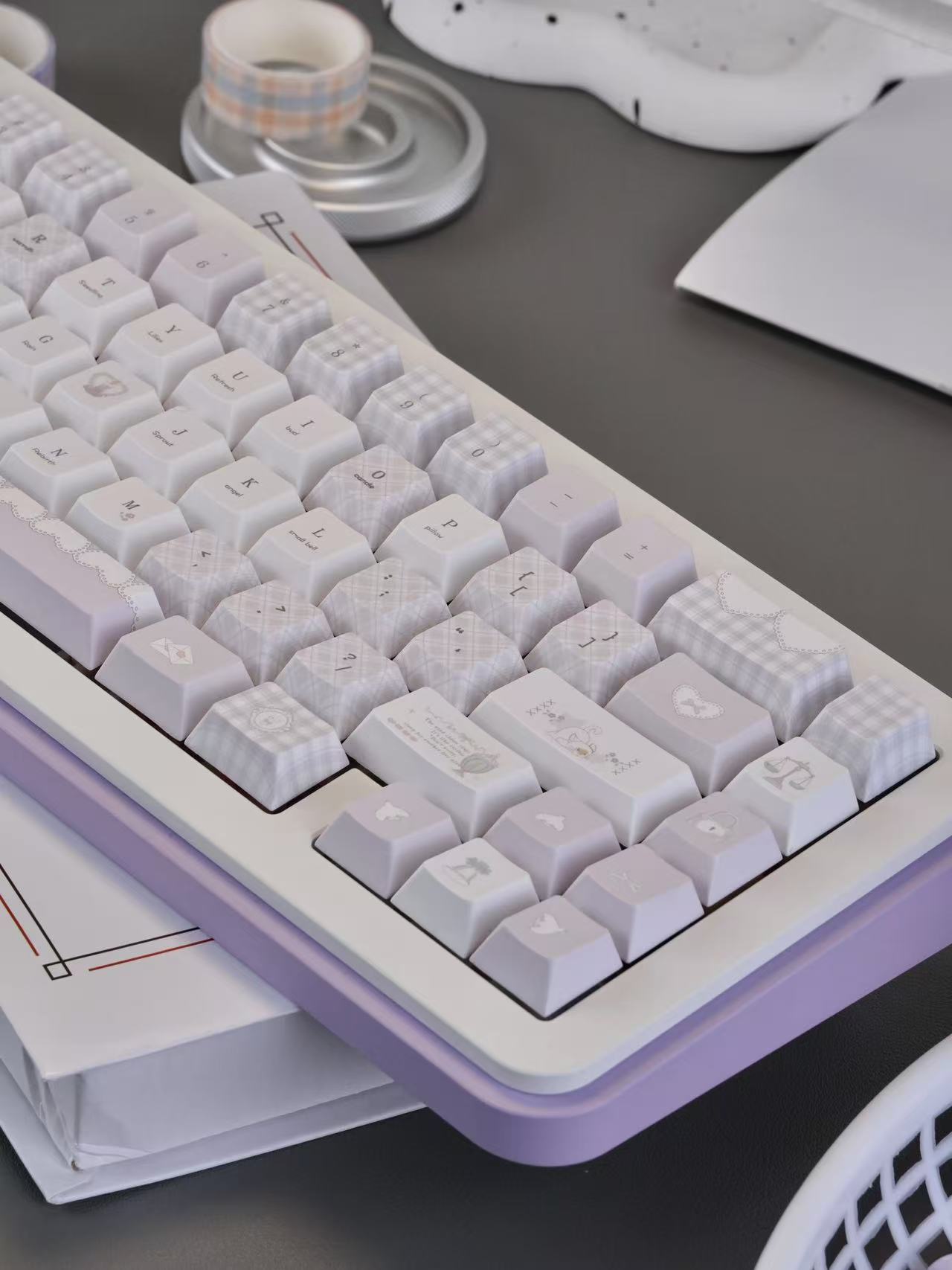 Meow Meow Hymn Keycaps Protein Purple – Ansicht 4