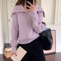 Cardigan mit Reissverschluss und Reverskragen – Bild 4 | LuxeStyle
