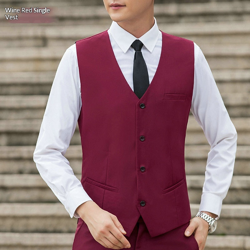 Slim-Fit Herrenweste Korean Style
