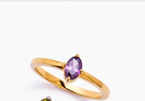 Geburtsstein-Ring mit Zirkonia