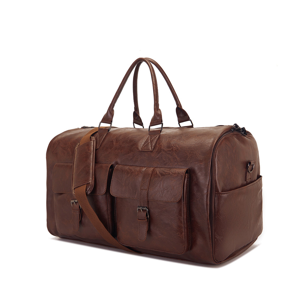 Reisetasche aus PU-Leder – wasserdicht, 36–55 L