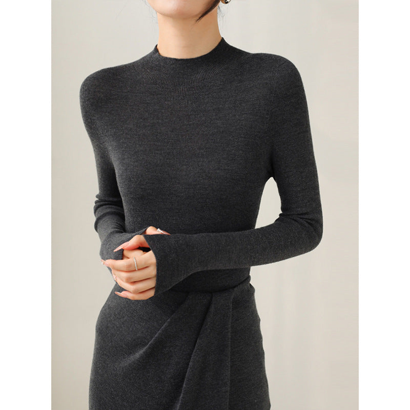 Premium Merino Wolle Rundhalspullover