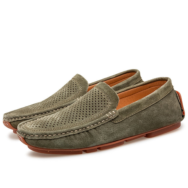 Atmungsaktive Herrenschuhe aus Echtleder