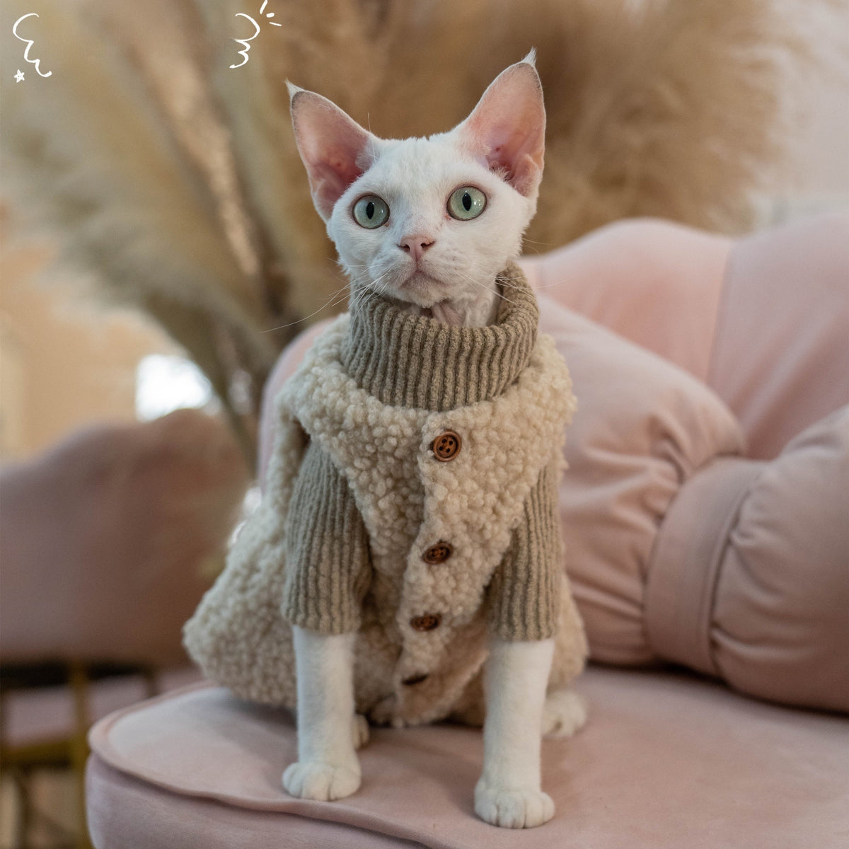 Katzenpullover aus Lammwolle | LuxeStyle