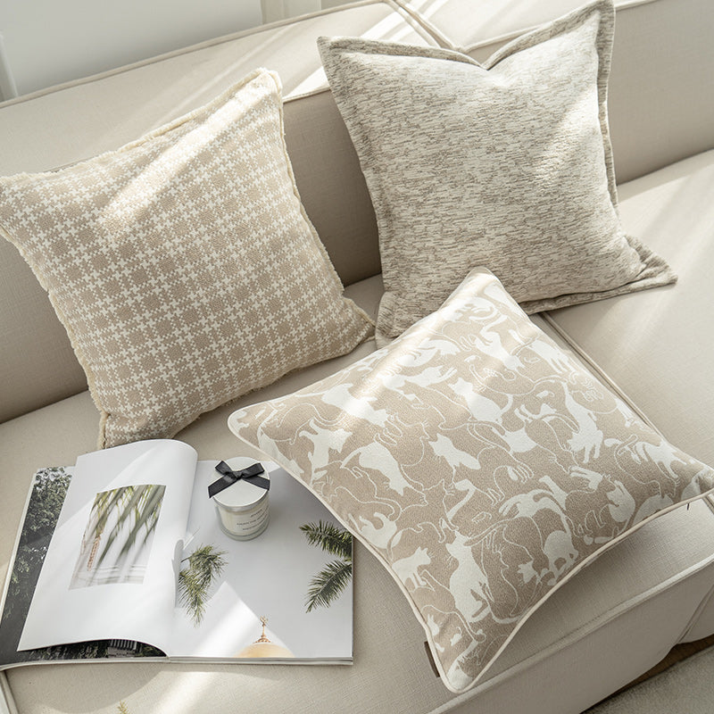 Kissenbezug Haferfarbe für Sofa und Wohnzimmer – Bild 2 | LuxeStyle