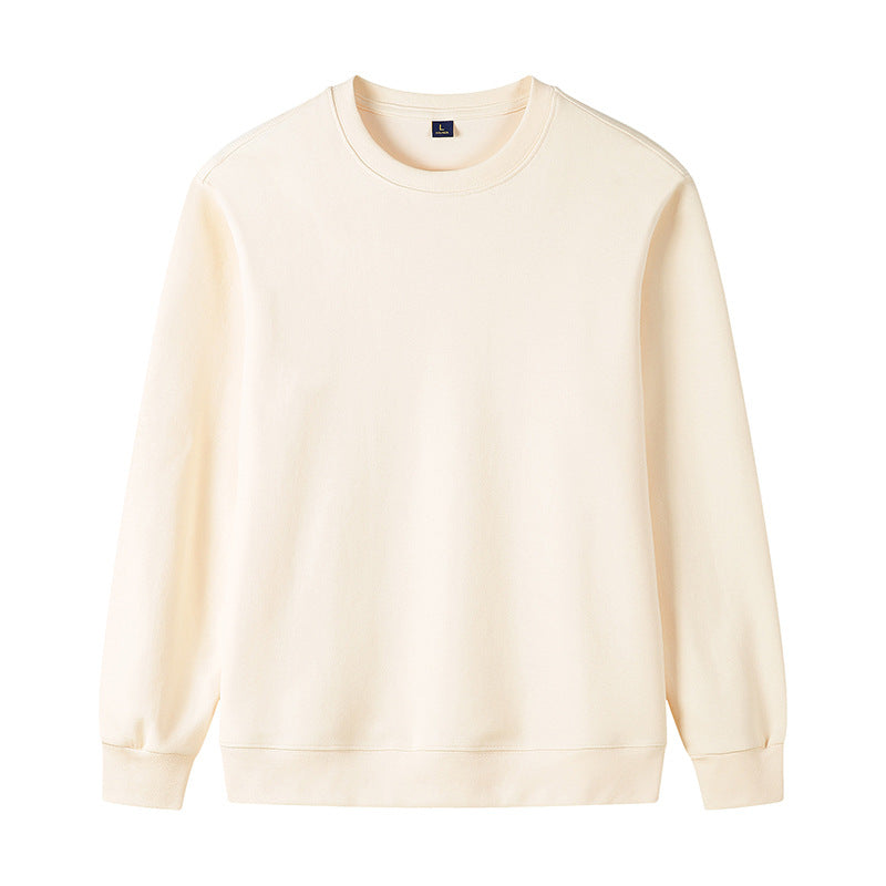 Baumwoll-Sweatshirt mit Rundhals und langen Ärmeln
