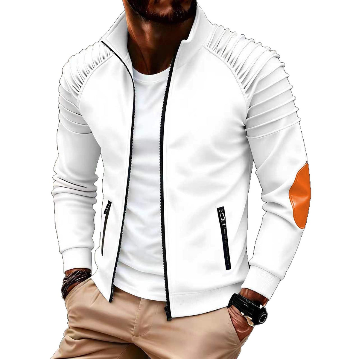 Winddichte Herren Freizeitjacke mit Stehkragen – Bild 7 | LuxeStyle