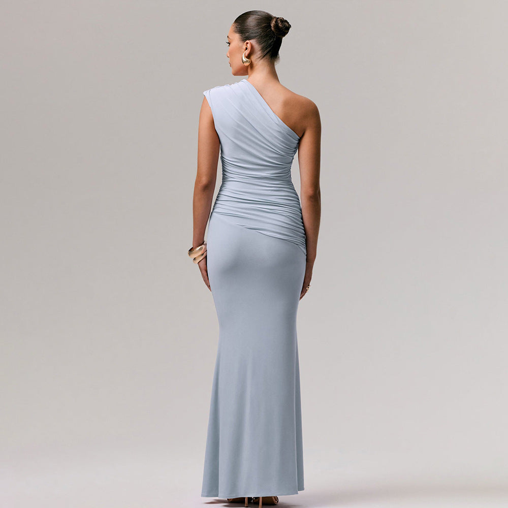 One-Shoulder Abendkleid Lang – Bild 2 | LuxeStyle