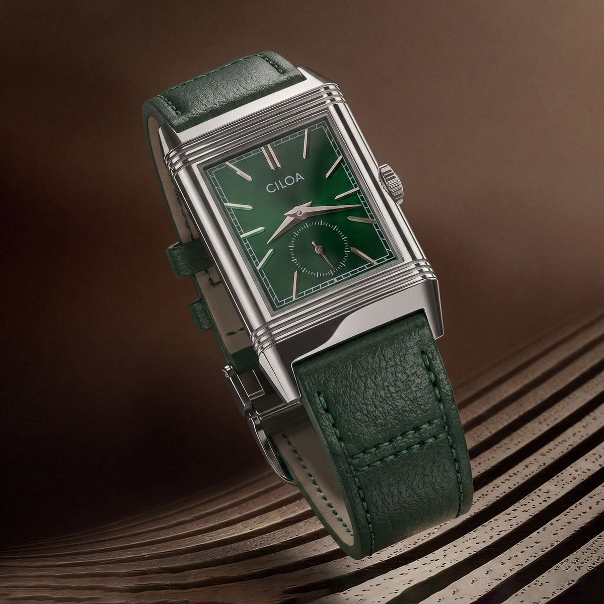 Männer-Quarz-Uhr mit quadratischem Zifferblatt | LuxeStyle