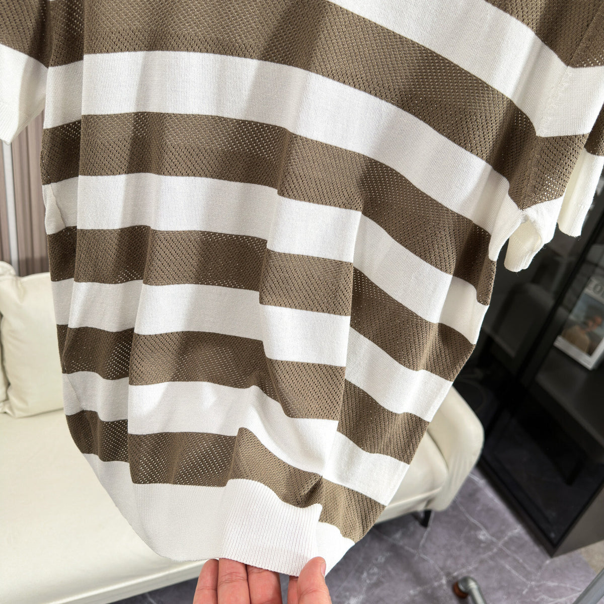 Sommer-Polohemd aus Strick mit Revers – Bild 4 | LuxeStyle