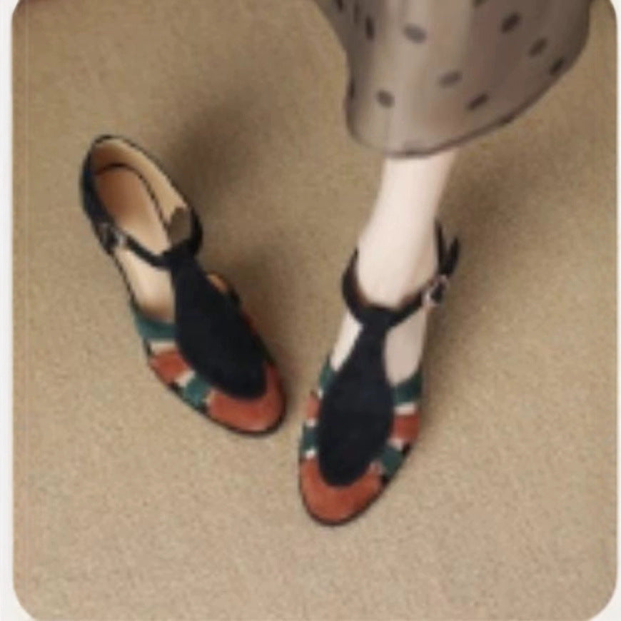 Retro-Sandalen mit Riemchen und Rundspitze – Bild 3 | LuxeStyle