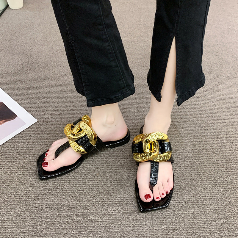 Zehensteg-Sandalen in grossen Grössen – Bild 10 | LuxeStyle