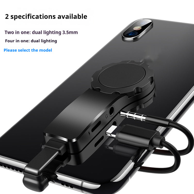 Audio-Adapter mit Ladefunktion und Ringhalterung