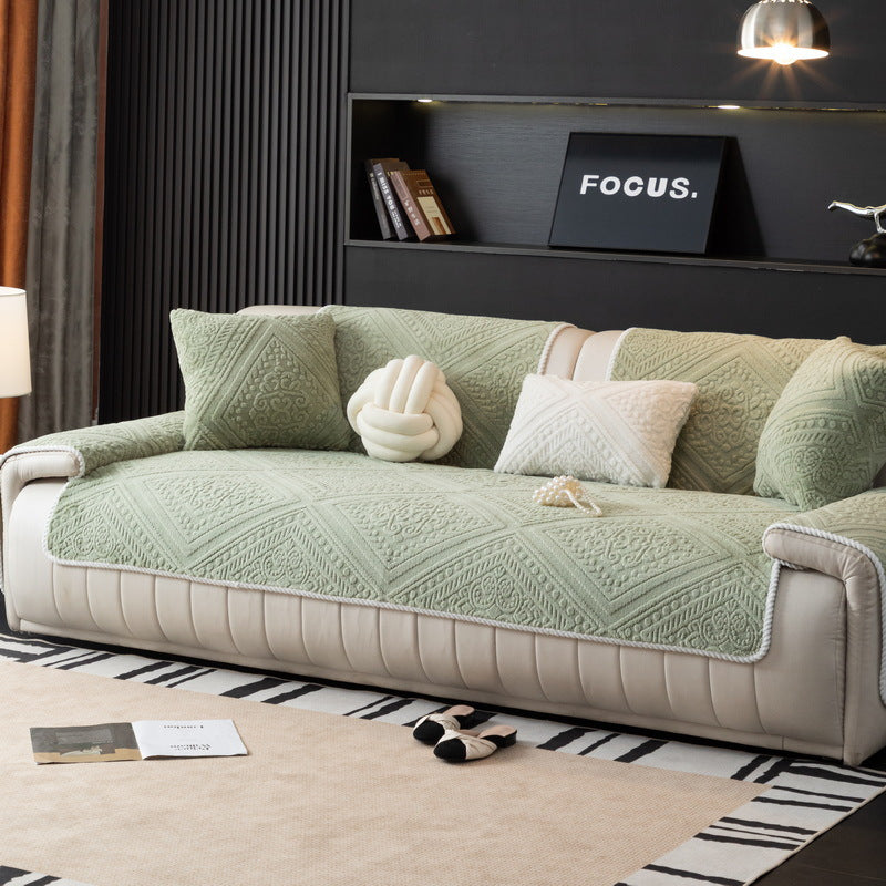 Sofa-Kissen aus gemütlichem Coral Fleece