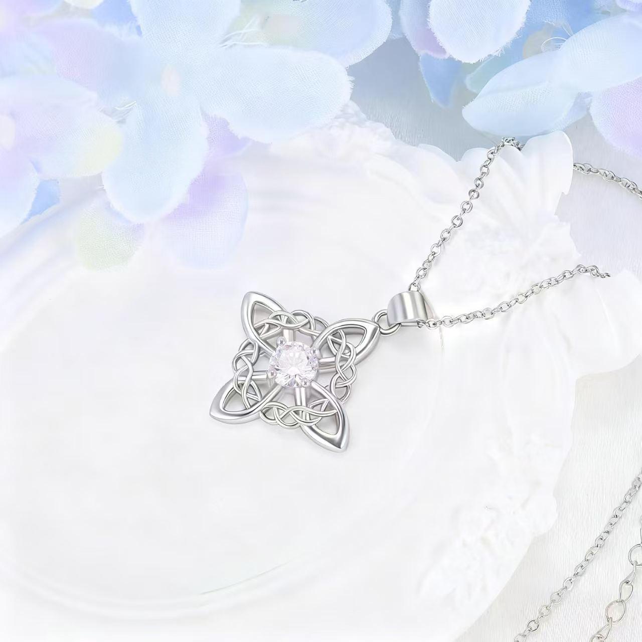 Keltischer Knoten Anhänger aus 925 Sterling Silber