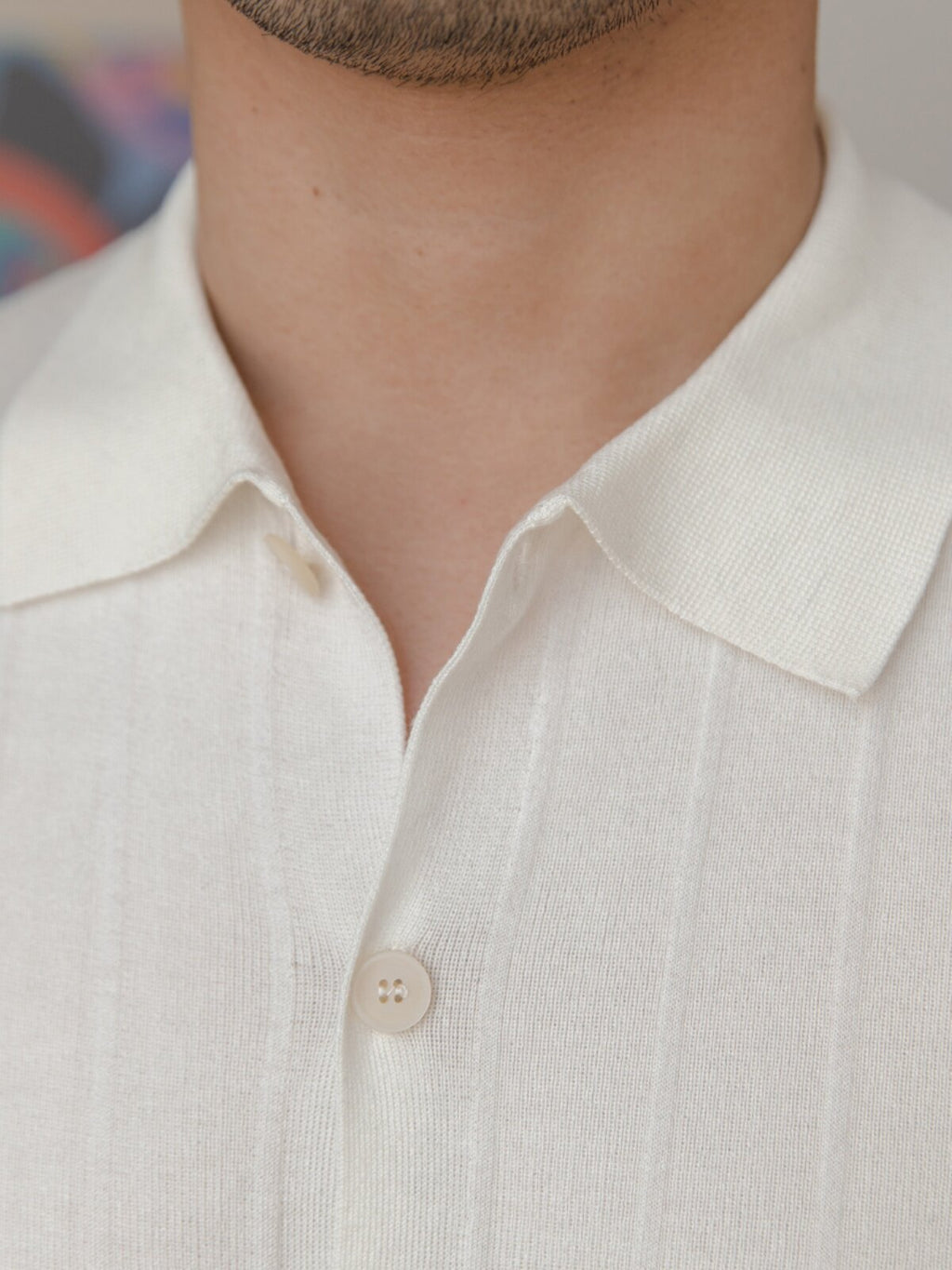 Kurzärmel-Polohemd-Cardigan – Bild 4 | LuxeStyle