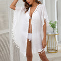 Strand-Kimono mit Quasten