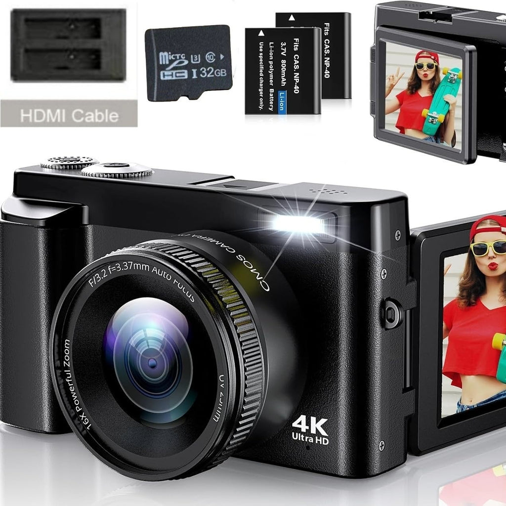 HD Digital Camcorder mit Flip-Screen